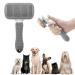 Dog brush cat brush pet brush for shorthair long hair briskore dog hair brush animal hair brush self -cleaning fur brush dog cats animal care brush comb for removal of Unterfell