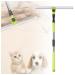 Squeegee for Floor with 51 Long Handle Floor Squeegee for Tile Floor Silicone Brooms for Floor Cleaning Cleans Glass Fine Dust Hair Liquids