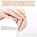 CLSSLVVBN 1 Set False Nail Elegant Full Coverage Shape Manicure Stickers Strong Adhesion Unique Design Half Paste Natural Paster White French Style - Buy Online on GoSupps.com