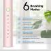 HAXAYOLO Rechargeable Electric Toothbrush with 8 Brush Heads, 6 Cleaning Modes, Smart Timer - Pink - Buy Online on GoSupps.com