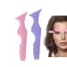 Silicone Eyeliner Stencils  2PCS Winged Tip Eyeliner Aid  Eyebrow Pencil Stencil  Multi-Purpose Makeup Tool for Winged Eyeliner  Defined Eyebrow  Face Contour and Lip Line (pink+purple)