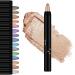 Cream Eyeshadow Stick Highlighter Eyeshadow Pencil Crayon Glitter Eyeshadow Stick Long Lasting Waterproof Eye Shadow Highlighter Stick Make Up Eyeshadow Shimmer Stick (#14 Mocha)