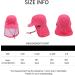 weVSwe Baby Toddler Sun Hat UPF 50+ Swim Cap Flap Neck Protection Adjustable Chin Straps - Pink (0-6 Months) - Buy Online on GoSupps.com