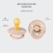 BIBS COLOUR Studio Schnuller 2-Pack - BPA-Free Cherry Nipple Natural Rubber Made in Denmark Size 1 (0-6 Months) - Blush Mix - Buy Online on GoSupps.com