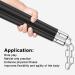 Zalani Safe Solid Rubber Training Nunchucks with Steel Chain - Ideal for Adults and Professionals to Perform, Practice, and Exercise - Black - Buy Online on GoSupps.com