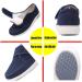 Women's Diabetic Walking Shoes: Wide Fit Orthopedic Slippers for Swollen Feet - Blue, Size 9.5 - Buy Online on GoSupps.com