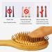 Agoginserest Bamboo Hair Brush - Natural Paddle Hairbrush with Bamboo Bristles for Women Men Kids and All Hair Types - Buy Online on GoSupps.com