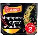 Amoy Singapore Curry Noodles 2 x 150g - Easy Straight to Wok Preparation - Buy Online on GoSupps.com
