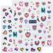 Hot Nail Art Decorations DIY Manicure Nail Stickers Self Adhesive Decals 3D Colorful Heart Love(DP1175) - Buy Online on GoSupps.com