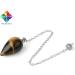 Esoteric Tiger Eye Water Drop Pendulum | Oracle Divination Radiesthesia Tool (14g) - International Shipping - Buy Online on GoSupps.com