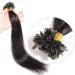 18" Pre Bonded Human Hair Human Hair 0.5g*200 Strands #1 Jet Black (100g) - Buy Online on GoSupps.com