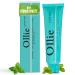 Ollie Fluoride Free 10% Nano Hydroxyapatite Toothpaste for Remineralizing Enamel Sensitive Teeth & Whitening Clean Mint 4oz (Pack of 1) Pack of 1 (4 Ounce)