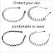 10 Pack Black Metal Headbands for Men and Women - Spring Wavy Hairband Set for Sports Outdoors - Buy Online on GoSupps.com
