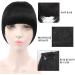 Faringoto Bangs Hair Clip in Bangs Clip In Hair Bangs Hairpiece Clip In Hair Extension Human Hair Bangs For Women Black+thin vine - Buy Online on GoSupps.com