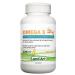 Omega-3 Supplement 120 Mini Soft Gels 150mg EAP + DHA for Kids and Adults non-GMO Gluten Free - Made in Canada