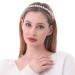 Hernoblerest White Pearl Rhinestone Crystal Headband for Women - Handcrafted Baroque Fashion Hair Accessory - Buy Online on GoSupps.com