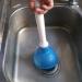 Coralpearl 4 Inch Hand Drain Plunger with 9 Inch Handle - Small Force Pump Cleaner for Kitchen Sink, Bathroom, Toilet, Shower, Tub - Blue - Buy Online on GoSupps.com