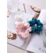 Qidkeo 100% Mulberry Silk Scrunchies 3 Pack - 22 Momme - White Pink Peacock Blue - Buy Online on GoSupps.com
