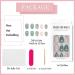 Ceboic 24Pcs Square False Nails Short French Tip Press on Nails with Gold Line & Flower Designs - Removable Glue on Nails for Women Girls - Buy Online on GoSupps.com