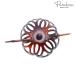 Parcelona French Radial Celluloid Chignon Hair Slide Bun Cover - Tortoise Shell Brown - Buy Online on GoSupps.com