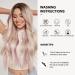 Buy Oefei Pink Highlight Ombre Blonde Long Curly Synthetic Wig - Heat-Resistant Wigs for Women | Perfect for Daily Wear Parties & Cosplay - Buy Online on GoSupps.com