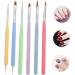 POPETPOP 1 Set Nail Pen Nail Brush Diy Nail Kits Nail Art Brush Nail Painting Grooming Kit Beauty Kits Nail Manicure Kit Nails Kit Nail Drawing Pen for Salon Nylon Pen Kit Cosmetic 16X0.8X0.8CM Assorted Color 1 - Buy Online on GoSupps.com