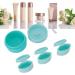 Silicone Cream Jars with Spoon Refillable Empty Travel Silicone Makeup Containers Portable Leakproof 12ml for Women for Outdoor (Light Blue) - Buy Online on GoSupps.com