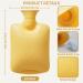 1L Hot Water Bottle with Soft Cover - 1000ml Hot Water Bag for Pain Relief - Yellow - Buy Online on GoSupps.com