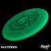 Buy Eurodisc 175g SUPERGlow Frisbee - Organic Ultimate Glow in the Dark Green Disc for Night Play - International Shipping Available - Buy Online on GoSupps.com