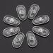 Silicone nose pads extra soft screw-in for glasses transparent non-slip 13 mm 10 pieces