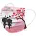 ZQP 10PCS Disposable Face_Mask Valentine's Day Face_Masks for Adult Heart Shaped Design 3Ply Breathable Anti-Dust Safety Protection with Elastic Earloop & Nose Bridge - Buy Online on GoSupps.com