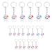 20pcs Keyring Keychain Hanging Tooth Gift Cute White & Silver Taglia
