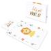 Wrapping pad for on the go - compact changing pad 77x44 cm foldable surface for changing water festival washable changing mat white safari white safari 77x44 cm