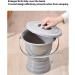 NEDLON Chamber Pot Bedpan Urinal with Toilet Seat Urine Pots Bucket with Lid Handle Portable Potty for Women Men Elderly (Color : Black Size : 27.5cm) 27.5cm Black - Buy Online on GoSupps.com