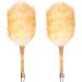 2Pcs Lambswool Duster 15'' Hand Duster Anti-Static Cleaning Duster with Wooden Handle Comfortable Grips Dusting Tools for Ceiling Fans Blinds Wool Duster - Buy Online on GoSupps.com