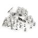 20PCS 21 x 9mm Metal AAA Batteries Spring Contact Plate Terminal Silver Battery Battery Negative to Positive Conversion Spring Contact Nickeling Plate
