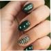 FOMIYES Metal Epoxy 1 Glass Chip Nail Stickers Thick 3D Metal Filler 0.5X0.3cm Green - Buy Online on GoSupps.com
