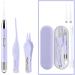 Earwax Cleaner Kit | Ear Wax Picker Rechargeable Cleaning Spoon with Light Visible Earwax Cleaning Digger Curette for Adults Children Salon Home Spa Taro Purple - Buy Online on GoSupps.com