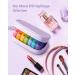 Purple PU Leather 2 Times a Day Cute Pill Organizer for Women - Portable Weekly Pill Box with Storage Bag - Ideal for Vitamins/Medications - Buy Online on GoSupps.com
