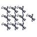 Whamvox 10st Halloween-Simulation Gecko toys Halloween toys Gift Gecko-Modell Halloween-Gecko Gecko toys string toys for the April Fools Mini Decorations Black 3.5x8cm