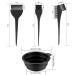 VARHHUXHA Hair Coloring Brushes and Mixing Bowl Set - Double-Sided Dye Brushes and Tint Comb for DIY Salon Hair Coloring - Black (4 Pcs) - Buy Online on GoSupps.com