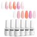 Vishine Gel Nail Polish Kit - 6 Colors White Nudes Pink Peach | UV Gel Manicure Set for All Seasons - Buy Online on GoSupps.com
