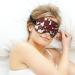 Cowhorse Print Sleep Mask for Women | Adjustable Brown Spots Eye Shades with Elastic Strap - Perfect for Travel & Rest - Buy Online on GoSupps.com