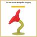 Plplaaoo Baby Teething Ring - Washable Food-Safe Silicone Ideal Gift for Toddlers Boiled Water Safe Rose Red - Buy Online on GoSupps.com