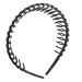 SODIAL(R) Plastic Teeth Comb Hairband Hair Hoop Headband Black For Woman