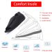 Men's Diabetic Shoes - Extra Wide Sandals & Walking Shoes with Arch Support for Swollen Feet | Adjustable Closure Orthopedic Footwear for Plantar Fasciitis - Size 11.5 Mesh Black - Buy Online on GoSupps.com