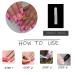MISUD Hot Pink French Tip Press On Nails - Long Square Acrylic Glue On Nails 24 pcs Summer Flower Design Glossy Squoval Fake Nails - Buy Online on GoSupps.com
