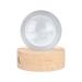 Kenanlan 3D crystal ball bright clear sculpture round astronomy ball miniature sculpture ball night light 6 cm (moon crystal ball)