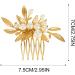 Reaky Pearl Hair Combs Gold Leaf Headpieces Bridal Hair Piece Wedding Hair Accessories for Women - Buy Online on GoSupps.com