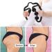 Six-Wheel Fascia Muscle Roller | Cellulite Massage Roller for Muscle Soreness Relief | Thigh, Calf, Arm, Shoulder | Deep Tissue Massage Roller - Black - Buy Online on GoSupps.com